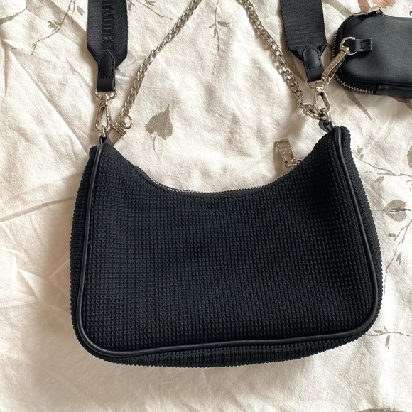 Steve Madden Rhinestone Bag with Adjustable Strap and Chain Strap 🤍🖤 - Picture 2 of 11